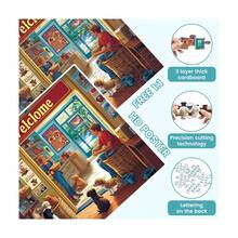 500 Pieces Animal Puzzles For Adults, Indoor Pet Shop Puzzle For Adults, Dog Puzzle 500 Pieces, Gift For Birthday, Home Decor, Fun For Entertainment(20.5 * 15 In)  1000-Piece Vibrant Scenic Art Paper Puzzle For Adults – Relaxing Brain Teaser, Ultimate Stress-Buster, Luxury Holiday Gift Idea - Multicolor - View 5