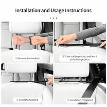 1 pieza Guía de cinturón de para automóvil, conveniente y práctica/fácil de agarrar/fácil de estirar y retraer/cómoda para viajar, simple de usar/cableada sin desplazamiento/accesorio para el interior del automóvil (el producto es solo un accesorio) - Multicolor - Ver 7