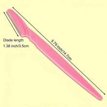 10pcs Per Set, Stainless Steel Eyebrow Trimmer - Multifunctional Body Trimming Tool, Sharp Blade, Easy Trimming, No Accessories, No Packaging Box Included - Random Delivery - View 8