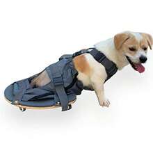 Silla de ruedas para patas traseras de perro paralizado protege el pecho y las extremidades XS - Gris - Ver 8
