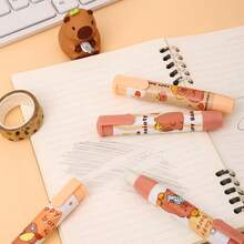 1 Children's Soft Grip Eraser, Cute CartoonCreative Push-Pull Eraser, Extendable Eraser,Clean And Scratch Free, Suitable For StudentsTo Use,Back To School - Multicolor - View 5