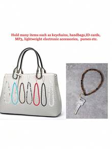 1Pc Natural Tiger Eye Stone Mobile Phone Chain,Mobile Phone Lanyard,Stretch Jewelry,Courage And Optimism,Ideal Gift For Friends - Multicolor - View 6