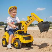Kids Push Ride-Ons - Modell Mit Rückenlehne, Bagger - View 10