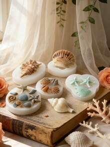 3D Seashell Silicone Mold - Suitable For Handmade Soap, Plaster, Resin, DIY Candle Cup Decor, Mold For Home & Wedding Decoration - Ocean Shell Mold - View 7