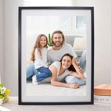 Photo Frames 3 Pack For Wall, 40x60cm With Mat & 50x70cm Without Mat Home Decor Frames - Black - View 7