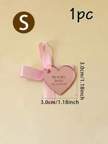 LICVIC Personalisierte Herz-Geschenkanhänger, Hochzeitsstil Name und Datum Etiketten für Geschenkverpackung, Partybevorzugungen und Einladungen, personalisierte Paar-Erinnerungsetiketten für Hochzeitstag, Valentinstag, elegantes Liebesthema Geschenkdekoration, personalisierbare Herz-Geschenkanhänger, individuelle Hochzeitsbevorzugungsetiketten - Stil B - Übersicht 17