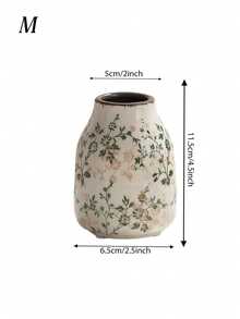 1个手工小陶瓷花瓶，图案精美 - 手工粉色中心装饰，釉面开片，波西米亚风格家居装饰，干花展示，适合客厅、办公室等场所，情人节礼物 - 多色 - 查看 15