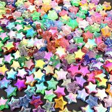 100pcs Acrylic Five-Pointed Star Mosaic DIY Materials, Suitable For DIY Handmade Necklace Pendant Jewelry - Multicolor - View 8
