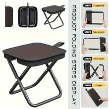 Heavy Duty Folding Camping Chair For Adults - Portable Compact Outdoor Chair, 200kg/440lbs Capacity, Lightweight Sturdy Frame, Easy Setup And Fold, Weather-Resistant Fabric, Suitable For Camping, Beach, Fishing, Garden And Travel - Multicolor - View 6