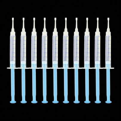 3/6/8/10支装天蓝色牙齿美白凝胶笔，深层清洁，清新口气，牙齿美白凝胶笔，方便携带，日常使用，口腔护理，美白笔，3毫升牙齿美白笔