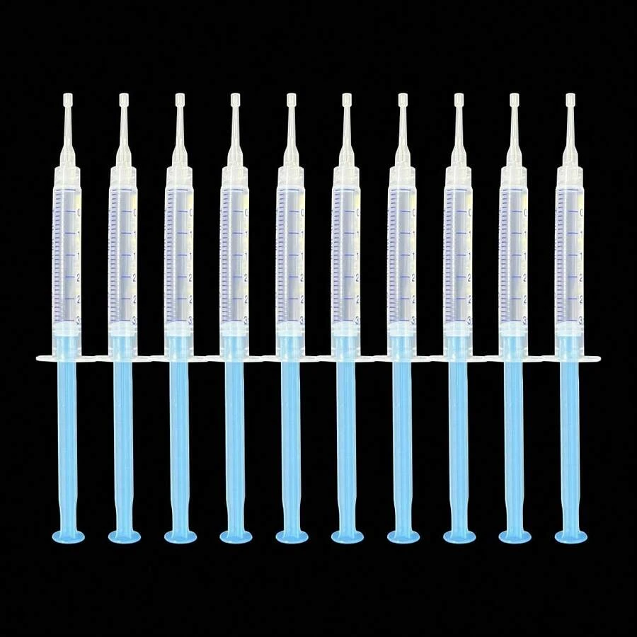 3/6/8/10支装天蓝色牙齿美白凝胶笔，深层清洁，清新口气，牙齿美白凝胶笔，方便携带，日常使用，口腔护理，美白笔，3毫升牙齿美白笔 - 美白凝膠筆 - 查看 1