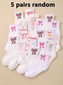 20 đôi tất cao đến đầu gối cho trẻ em, tất lưới thoáng khí với họa tiết nơ, hoa, thỏ và các hình thêu dễ thương, phù hợp cho bé gái 10-12 tuổi mặc hàng ngày, phù hợp cho trẻ em từ 1-16 tuổi, thoáng khí, mềm mại và thoải mái, thích hợp cho mùa tựu trường. - Nhiều màu - Xem 14