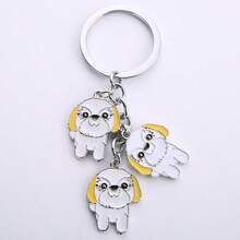1pc Cute DIY Jack Russell Terrier Dog Keychain Gift Animal Key Chain Bag Pendant Jewelry For Women Metal Car Key Ring Best Friend Gifts - Multicolor - View 10