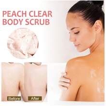 EELHOE Peach Hand & Foot Scrub, Moisturizing, Cleansing, Softening Calluses & Rough Skin, Ice Cream Scented Body Scrub - Peach - View 3