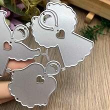 Angel Cross Shaped Mold Set For Card Making, Valentine's Day Theme Metal Cutting Mold, DIY Paper Craft Scrapbooking And Embossing Handcraft Set - JW379 - View 2