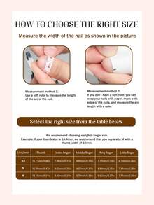 10 miếng dán móng tay acrylic đính đá 3D hình hoa và sao lượn sóng, bóng bẩy, phủ kín toàn bộ móng, phù hợp cho nữ và bé gái sử dụng hàng ngày, hình dáng hạnh nhân, thích hợp cho mùa xuân/hè. - Nhiều màu - Xem 7