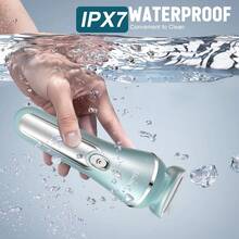 HATTEKER 1pc Women's Electric Shaver, 3-In-1 Multifunctional Waterproof Epilator With Charging Base - View 10