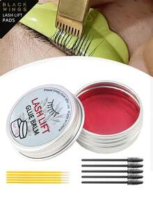 3pcs Lash Lift Rod Adhesive Kit, New Eyelash & Brow Lamination Cream Glue, Scented Strong Hold Solid Paste, Water Soluble & High Viscosity, For Lash Perming & Brow Lamination Tools, Easy To Apply & Fast Drying - Hot Pink - View 4