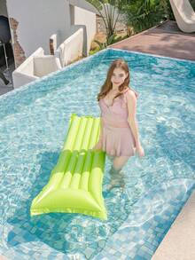 1pc Pink/Blue/Yellow/Green Inflatable Drainage Floating Chair & Lounge Chair Dual Use, Summer Foldable Inflatable Pool Chair Suitable For Spa, Pool, Beach, Beach Party Supplies, Vacation Multi-Purpose Pool Party Summer Outdoor Water - One Size Fits All - View 10