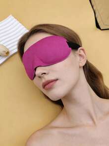 3D立体轮廓睡眠眼罩，柔软眼罩带可调节绑带，时尚印花眼罩，旅行睡眠两用 - Y - 查看 6