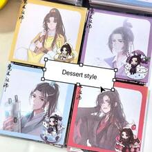 80pcs Mo Dao Zu Shi Sticky Notes, High-Quality Wei Wuxian & Lan Wangji Memo Pads, Diverse Character Styles, Anime & Novel Fans Collection Gift, Student Gift, Birthday Gift, Holiday Gift - Multicolor - View 9
