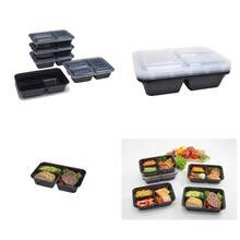 3 Compartment Meal Prep Containers 10-Piece Set Bento Lunch Boxes Stackable Food Storage - 1 - 查看 1