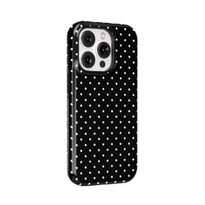 Black Dot Film Magnetic Suction 2-In-1 Suitable For Apple 17pro Phone Case 16/15/14/13 Soft Shell Hard Shell