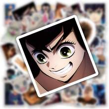 50pcs Inosuke Stickers, Waterproof Mixed Kimetsu No Yaiba Infinity Castle Stickers For DIY Notebook, Guitar, Luggage, Kimetsu No Yaiba Fans Gift - Multicolor - View 7