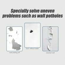 墙面修补奇迹，轻松无忧翻新，无缝修补。家用墙面修补填料，只需涂抹并刮除，即可瞬间焕新墙面，高效墙面修补填料。轻松解决剥落和碎裂问题。防水防污墙面修补填料，一次性解决墙面问题——速干型墙面修补填料，涂抹后即可安心使用。 - 液體 - 查看 6