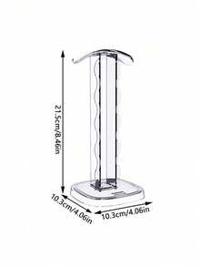 1pc Transparent Acrylic Non-Slip Stable Minimalist Design Detachable Gaming Headset Display Stand, Headphone Holder, Suitable For Over-Ear Gaming Headphones - View 4
