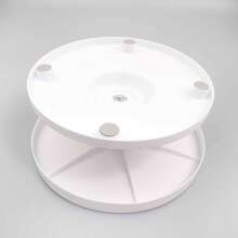 Base Giratoria para Pasteles Inclinable de Plástico de Grado Alimenticio de 10 Pulgadas, Plato Giratorio Desmontable Antideslizante y Ligero para Repostería, Herramienta para Decoración de Pasteles para Uso Doméstico y Principiantes - Ver 9