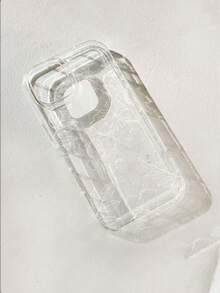 Transparent Floral & Leaf Painted Fashionable Phone Case Compatible With IPhone 14, 14 Pro, 14 Pro Max, 13, 13 Pro, 13 Pro Max, 11, 11 Pro Max, 12, 12 Pro, 12 Pro Max, XR, XS, 15, 15 Pro, 15 Pro Max, 16, 16 Pro, 16 Pro Max, 17, 17 Pro, 17 Air, 17 Pro Max, Galaxy A04, A12, A13, A14, A23, A24, A32, A33, A51, A52, A53, A54, A72 - Multicolor - View 3