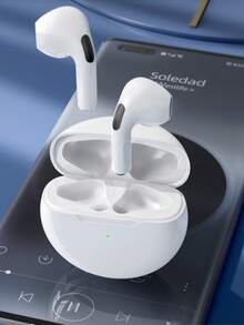 True Wireless Bluetooth Earbuds - Compatible With Apple And Android Devices, Built-In Microphone, Sweat-Resistant, Up To 24 Hours Playtime - White - View 1