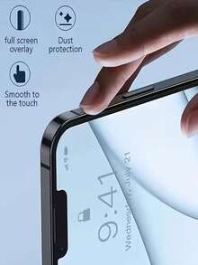 2 en 1 - Protector de pantalla de vidrio templado de cobertura completa + Funda para teléfono - Compatible con iPhone 17 Pro Max/17 Pro/17 Air/17/16 Pro Max/16 Pro/16/16E/15 Pro Max/15 Pro/15 Plus/15/14 Pro Max/14 Pro/14 Plus/14/13/12/11/X/XS/XR - transparente - Ver 3