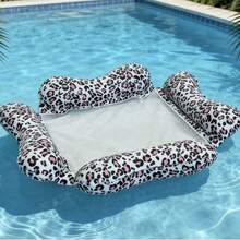 Võng nước bơm hơi, võng PVC 4 ống in họa tiết da báo có lưới, ghế nằm nổi, võng sọc, đồ bơm hơi hồ bơi, đồ dùng cần thiết cho bãi biển, phao bơi. - Nhiều màu - Xem 2