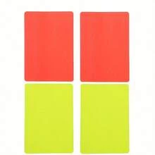Tarjetas de advertencia roja y amarilla de árbitro de fútbol, diseñadas para partidos de fútbol - Multicolor - Ver 13