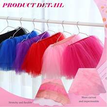 1pc 5-Layer Heart Shaped Tulle Tutu Skirt, Ballet Dance Skirt For Women And Girls Party Dance - Rose Red + Heart-shaped Glasses - View 2