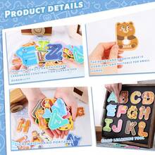 SHINDEL Magnetic Letters For Toddlers, 26 Large Animal Alphabet Magnets, Educational Learning Toys, Fridge Magnetic Letters Set - Multicolor - View 3