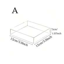 Transparent Acrylic Cube Riser, 5.9 - 7.87 Inches, Hollow Bottom Design, Suitable For Food Buffet, Decoration Stand, Party Catering And Dessert Display - View 11