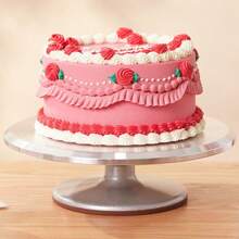 12-Inch Non-Slip Rotating Cake Turntable, Aluminum Alloy Cake Decorating Stand, Bakery Decorating Tool - View 5