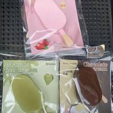 超柔软慢回弹哈密瓜巧克力脆皮冰淇淋，可爱逼真的食物模型 - 彩色 - 查看 11