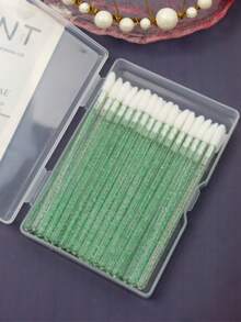 Soft Velvet-Covered Lip Brush Box Set, Disposable Solid Crystal Handle, Portable, Multi-Functional Lip Brush, Makeup Detail Brush. - Multicolor - View 5