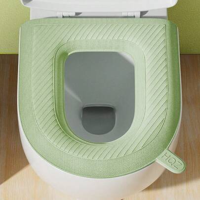 1pc Waterproof Toilet Seat Cushion, Foam EVA Toilet Cover Mat, Washable Toilet Seat Pad, Suitable For All Seasons
