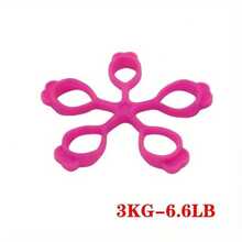 3pcs/4pcs/ 7pcs/ Flower-Shaped Finger Training Device, Silicone Finger Tensioner, Five-Finger Tension Ring Finger Training Device - Multicolor - View 7