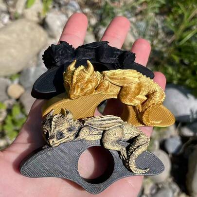 Sleep Dragon Bookmarks And Single-Hand Reading Rings - Book Page Holders, Dragon-Shaped Bookmarks, Ergonomic Bookmarks, Suitable For Hands-Free Reading - An Ideal Gift For Book Lovers, Readers, Students And Professionals