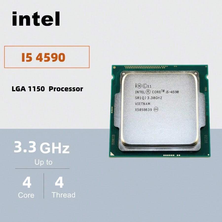 Procesador de escritorio Intel Core I5 4590 de 4 núcleos a 3.3GHz y 84W, con socket LGA 1150 - Ver 1