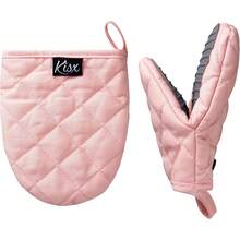 Guantes de horno resistentes al calor - (verde) Mini guantes de horno, de silicona resistentes al calor, de cocina para cocinar, juegos de guantes de horno de silicona y soportes para ollas - Rosa - Ver 10