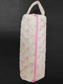 1个花卉蝴蝶结绗缝吹风机收纳袋，豹纹卷发棒整理袋，旅行便携式美发工具袋，适用于卷发棒、吹风机、直发器、发夹，防尘大容量卷发棒和直发器保护套，适用于居家、健身、度假和商务旅行的洗漱包、旅行洗漱包、沐浴包、防水袋，女士旅行必备收纳袋，邮轮旅行必备，度假必备，旅行用品 - 彩色 - 查看 14