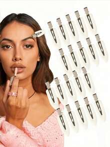 Bộ 20 kẹp tóc màu trơn tinh tế, bao gồm kẹp đen, trắng, hồng không gây đau - Thích hợp cho bé gái và phụ nữ, thích hợp dùng khi trang điểm hàng ngày hoặc rửa mặt - Kẹp tóc cổ điển không đường may có tua rua, vật dụng thiết yếu hàng ngày, kẹp tóc càng cua dùng được cả bốn mùa, đồ dùng học tập, kẹp tóc màu hồng, phụ kiện dễ thương, nữ tính, phụ kiện tóc, phụ kiện Valentine, phụ kiện đội đầu, ghim cài tóc - Nhiều màu - Xem 14