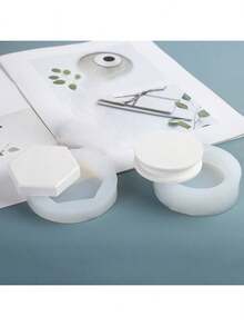 圆形和六边形底座 DIY 手工香氛石石膏硅胶模具，多功能 - 底座 - 查看 1